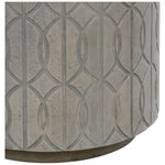 Trellis Concrete Round Outdoor End Table