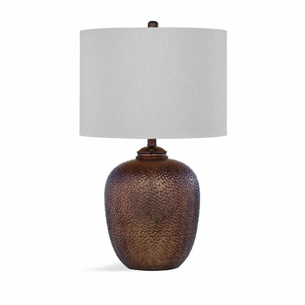 Trevor 26" Tall Metal Brown Table Lamp Table Lamps LOOMLAN By Bassett Mirror
