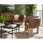 Trine Leather Luxurious Lounge Chair