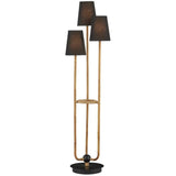 Triptych Rattan Floor Lamp