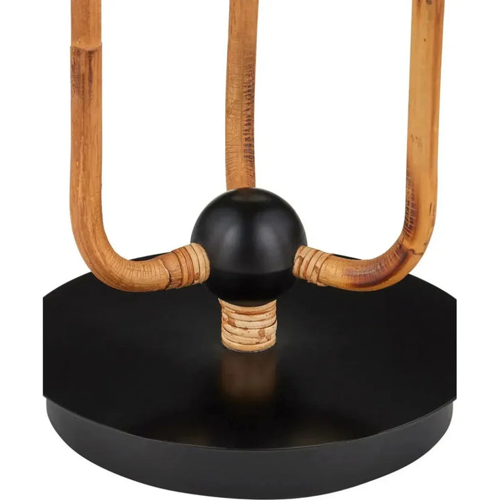 Triptych Rattan Floor Lamp-Floor Lamps-Currey & Co-LOOMLAN