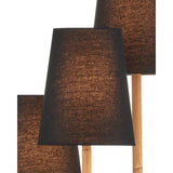 Triptych Rattan Floor Lamp