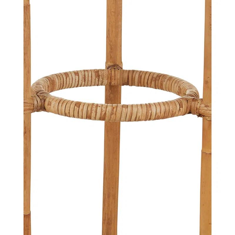 Triptych Rattan Floor Lamp