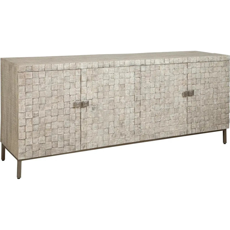 Tritan 3D Basket WeaveWooden Sideboard