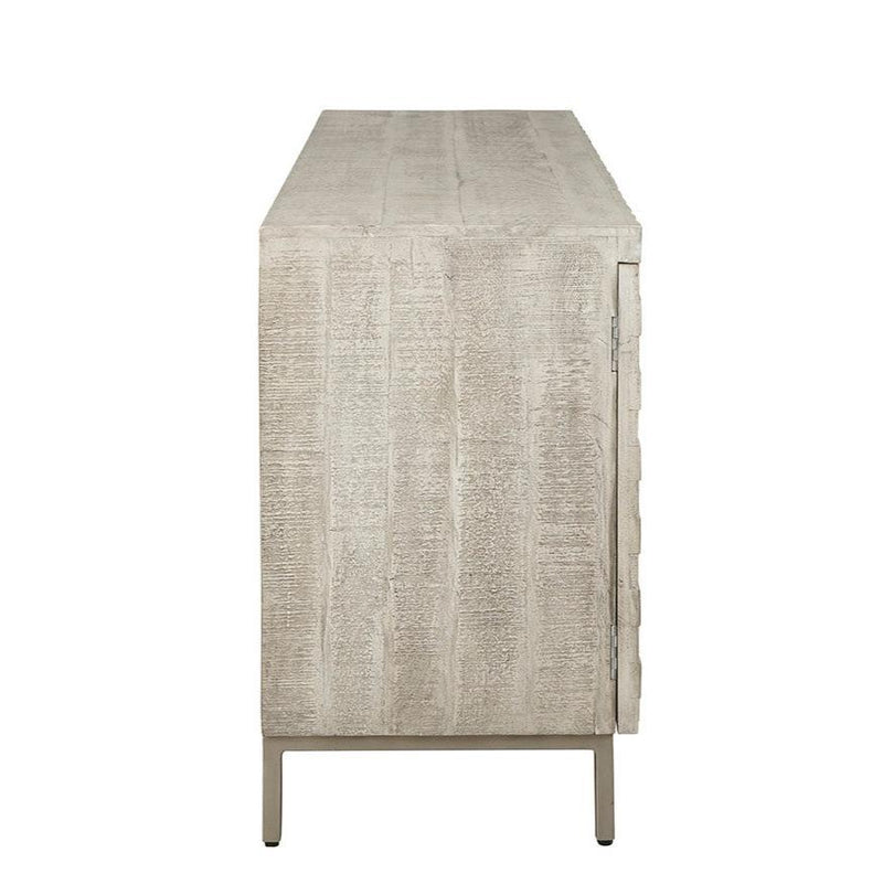 Tritan 3D Basket Weave Designed Wooden Sideboard