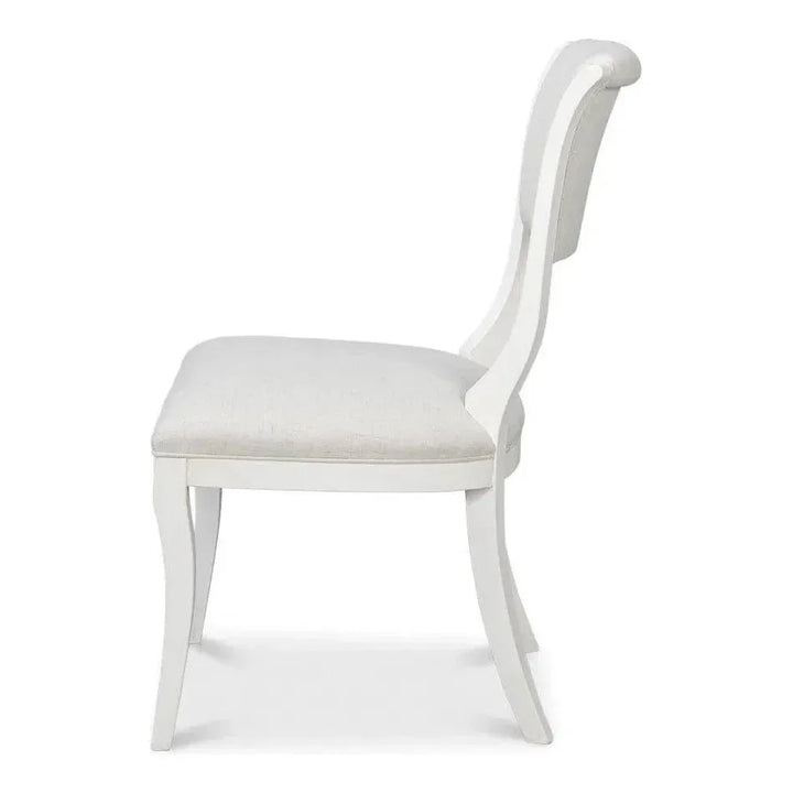 Trophy Wood Cream Armless Side Chair 2PC - LOOMLAN - Sarreid - Accent Chairs