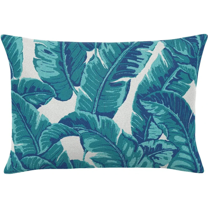 Tropics Aruba Handmade Outdoor Pillow-Outdoor Pillows-Earnest Collection-20"x13" Lumbar-LOOMLAN