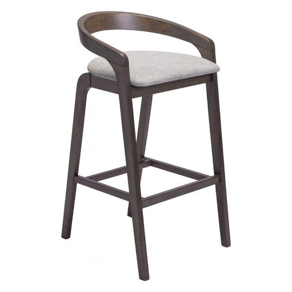 Troy Plush Fabric Barstool 2PC