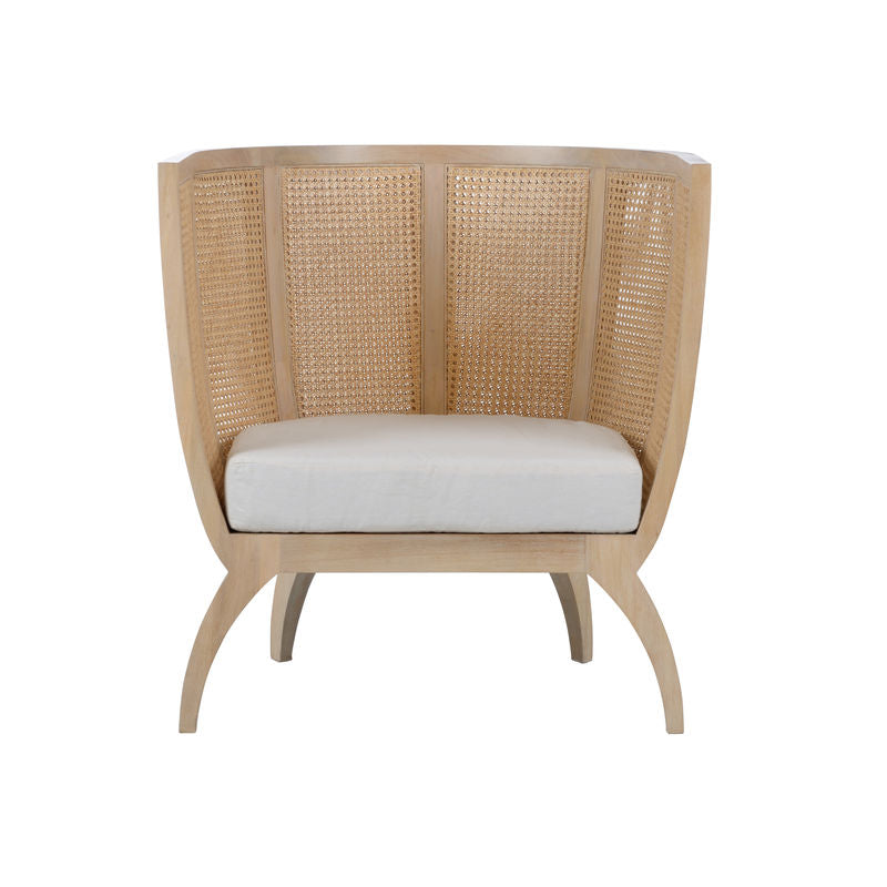 Trudy Wooden Frame Lounge Chair-Accent Chairs-Wildwood-LOOMLAN