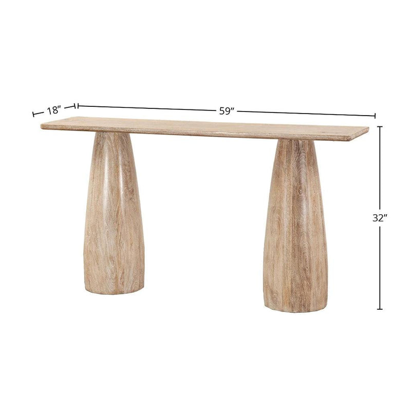 Truffle Sustainable Sofa Table-Console Tables-LH Imports-LOOMLAN