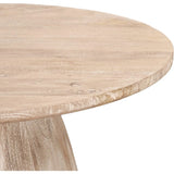 Truffle Sustainable Wood Round Coffee Table-Coffee Tables-LH Imports-LOOMLAN