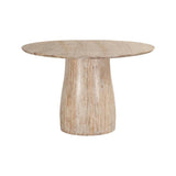 Truffle Sustainable Wood Round Dining Table-Dining Tables-LH Imports-LOOMLAN