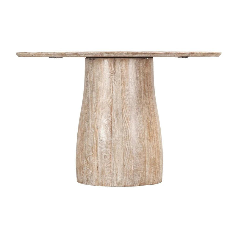 Truffle Sustainable Wood Round Dining Table-Dining Tables-LH Imports-LOOMLAN