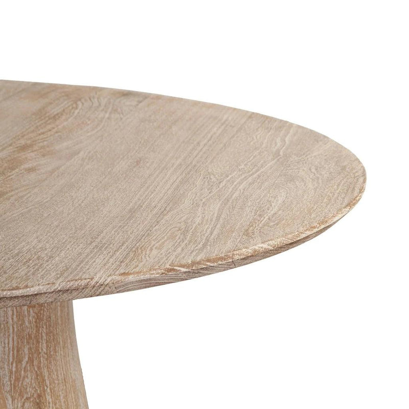 Truffle Sustainable Wood Round Dining Table-Dining Tables-LH Imports-LOOMLAN