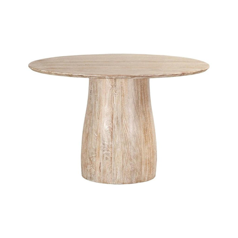 Truffle Sustainable Wood Round Dining Table-Dining Tables-LH Imports-LOOMLAN