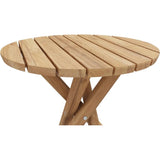 Tulum Round Teak Outdoor Side Table