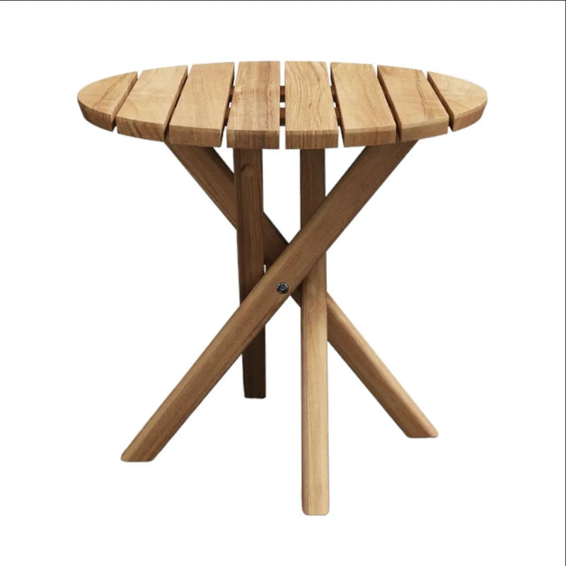 Tulum Round Teak Outdoor Side Table