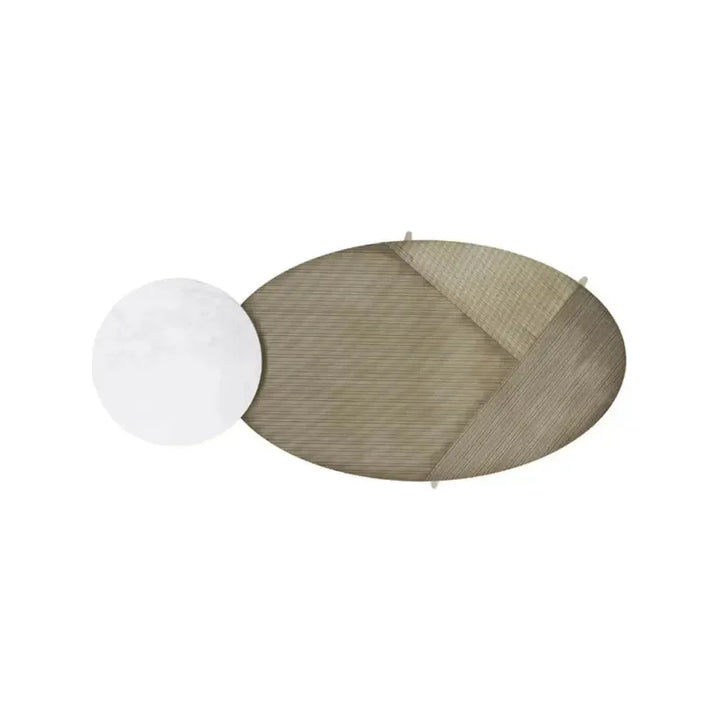 Tuner Iron Topped Oval Coffee Table - LOOMLAN - SUNPAN - Coffee Tables