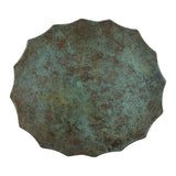 Tunis Rustic Verdigris Cast Aluminum Accent Table