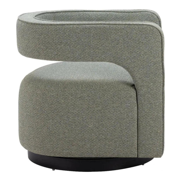 Turku Sage Green Swivel Arm Chair - LOOMLAN - Zuo Modern - Accent Chairs