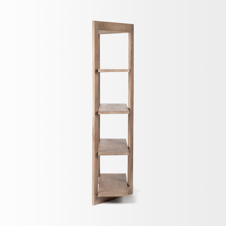 Turnbull Wooden Four Shelf Shelving Unit-Etageres-Mercana-LOOMLAN