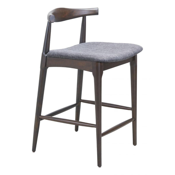 Tuzka Grey Fabric Counter Stool 2PC