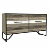 Two-Tone Brown Metro Havana 6 Drawer Dresser