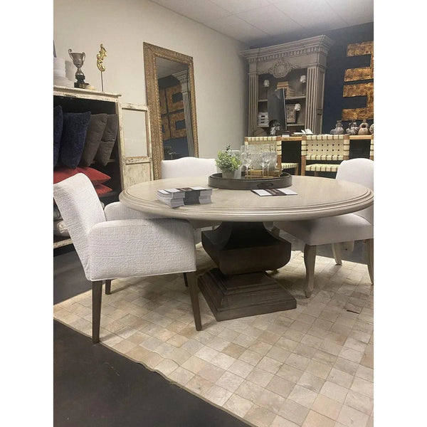 Two Tone Round Dining Table Parma 60X60