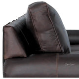 Western Style Leather & Hair On Hide Sofa Dark Brown Marshal Sofas & Loveseats LOOMLAN By Uptown Sebastian