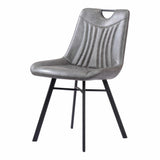 Tyler Dining Chair (Set of 2) Vintage Gray Dining Chairs LOOMLAN By Zuo Modern