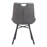 Tyler Dining Chair (Set of 2) Vintage Gray Dining Chairs LOOMLAN By Zuo Modern