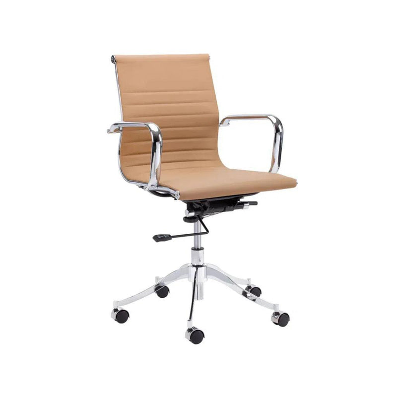 Tyler Leather Office Chair-Office Chairs-SUNPAN-Onyx-LOOMLAN