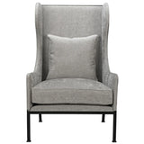 Tall Allende Fabric Upholstered Arm Chair