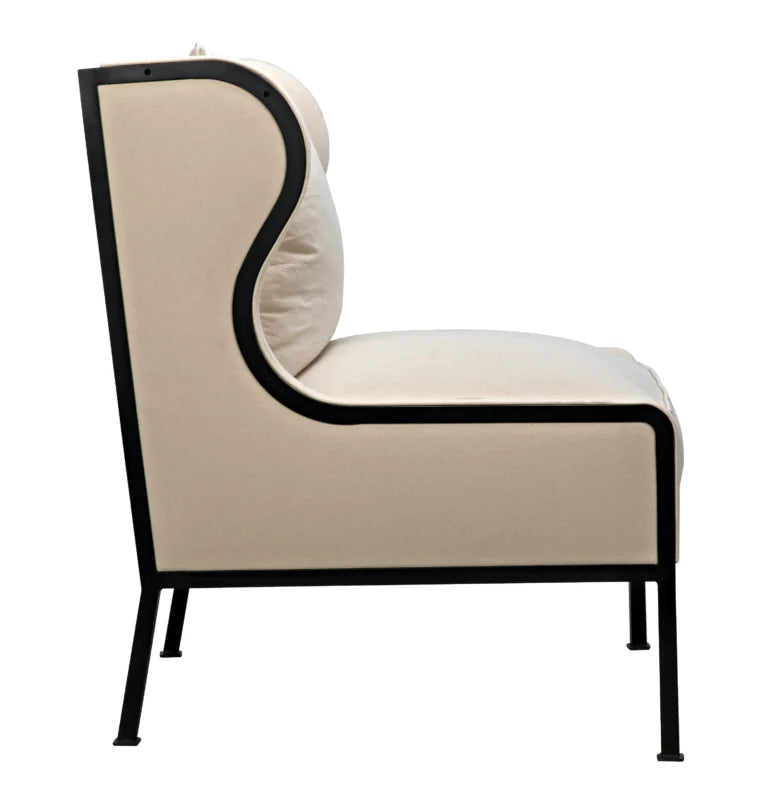 Allende Fabric Upholstered Armless Chair