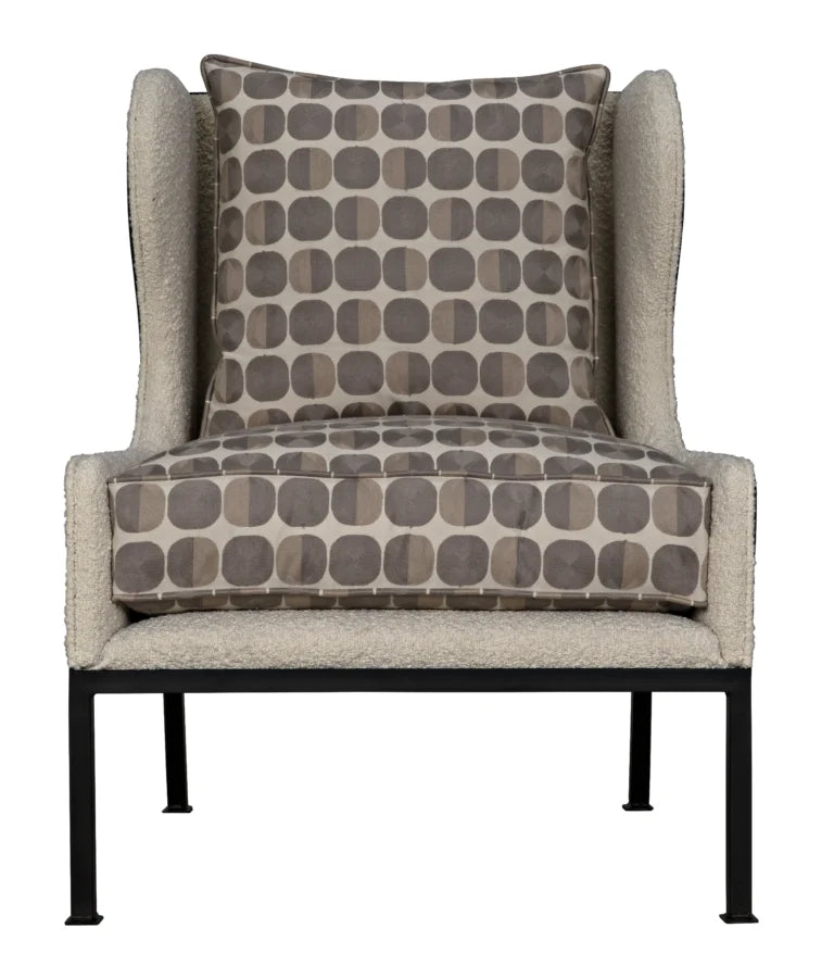 Allende Fabric Upholstered Armless Chair