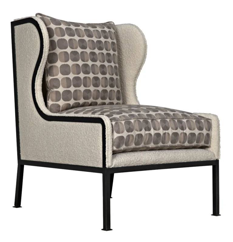 Allende Fabric Upholstered Armless Chair