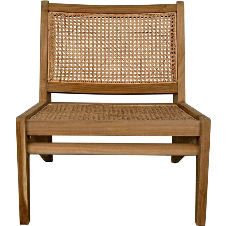 Udine Chair With Caning, Teak - LOOMLAN - Noir - Accent Chairs