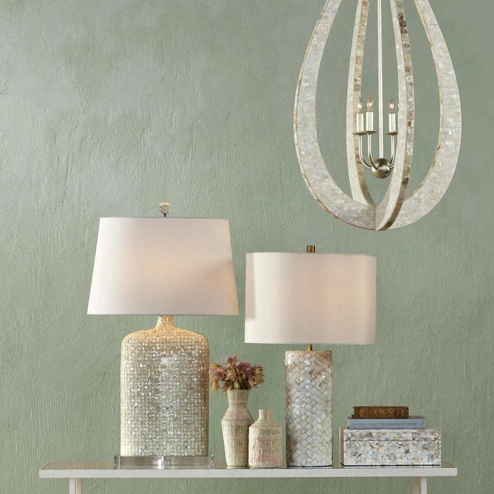 Uma Mother of Pearl Box Set of 2 - LOOMLAN - Currey & Co - Boxes & Bowls