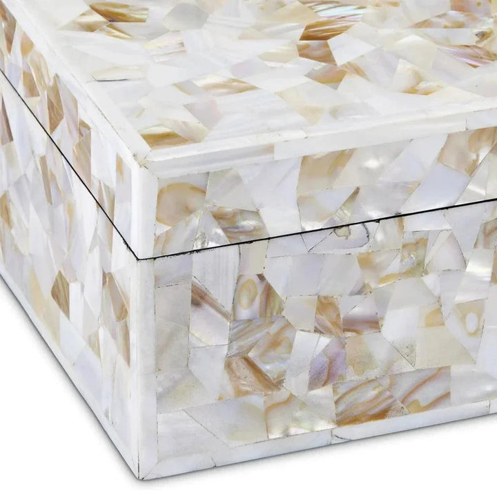 Uma Mother of Pearl Box Set of 2 - LOOMLAN - Currey & Co - Boxes & Bowls