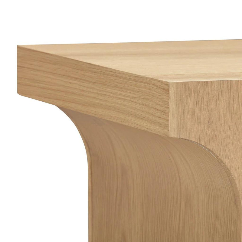 Umbrella Unique Arc Rectangular Side Table-Side Tables-LH Imports-LOOMLAN