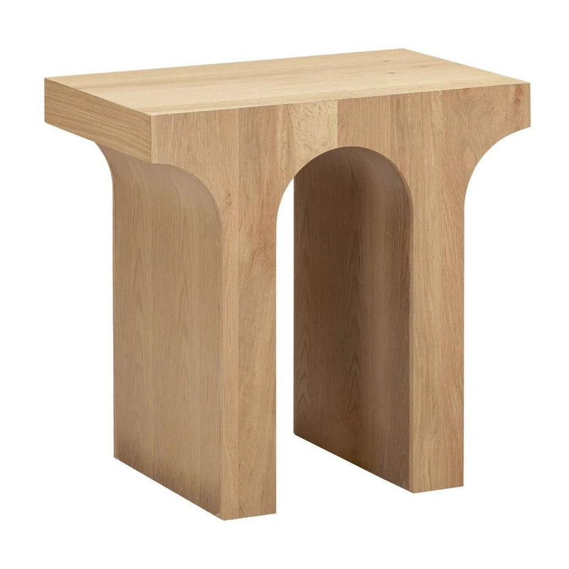 Umbrella Unique Arc Rectangular Side Table-Side Tables-LH Imports-LOOMLAN