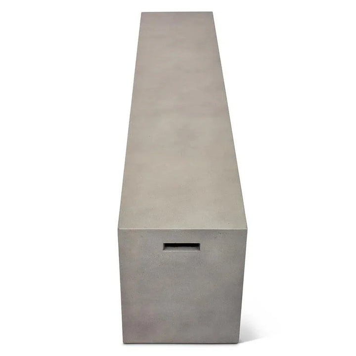 Una Concrete Outdoor Dark Grey Bench-Outdoor Benches-Urbia-LOOMLAN