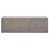 Una Concrete Outdoor Dark Grey Bench