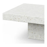 Una Minimalist Ivory Outdoor Coffee Table-Outdoor Coffee Tables-Urbia-LOOMLAN