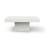 Una Minimalist Ivory Outdoor Coffee Table-Outdoor Coffee Tables-Urbia-LOOMLAN