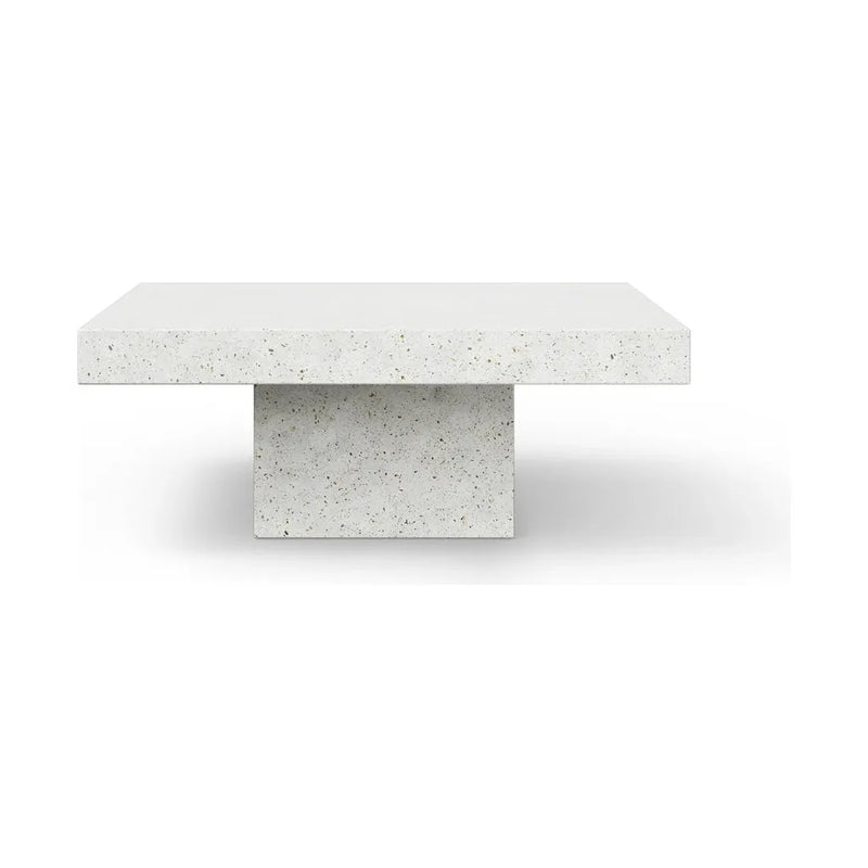 Una Minimalist Ivory Outdoor Coffee Table-Outdoor Coffee Tables-Urbia-LOOMLAN