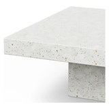 Una Minimalist Ivory Outdoor Coffee Table-Outdoor Coffee Tables-Urbia-LOOMLAN