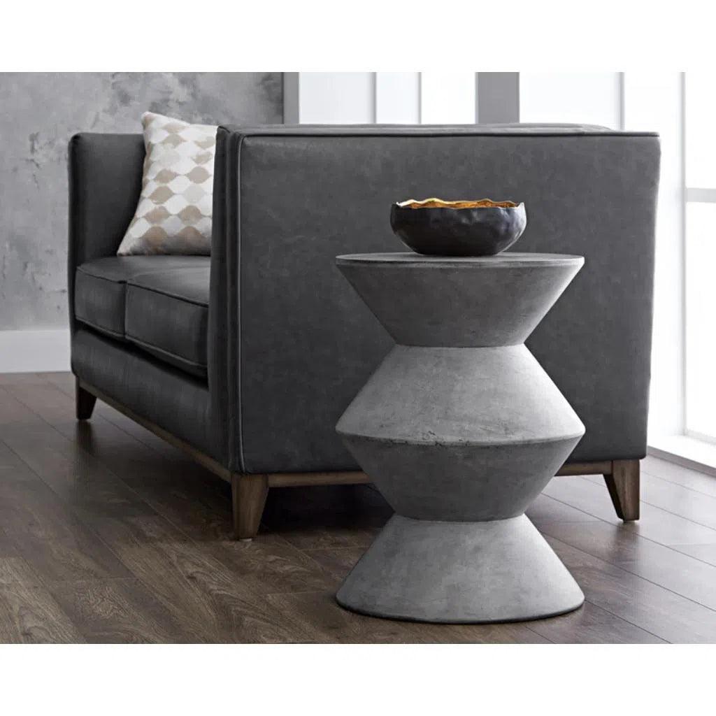 Union Concrete Outdoor Round End Table