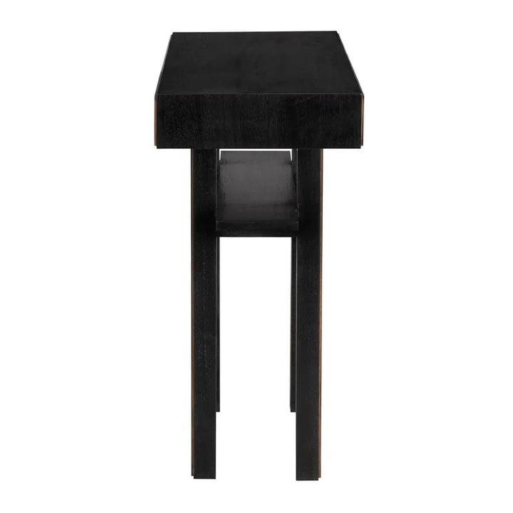 Uomo Wooden Black Console Table - LOOMLAN - Noir - Console Tables