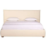 Upholstered White Queen Size Bed Collection Beds LOOMLAN By Moe's Home